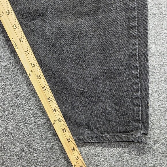 Levis 560 Jeans Womens 12 Black Loose Fit Straight Leg High Rise Denim Classic - Picture 7 of 9